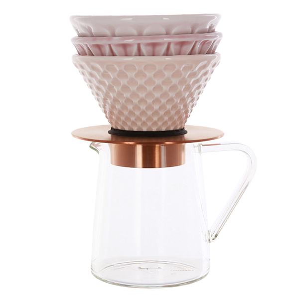 фото Набор для заваривания кофе loveramics brewers dripper set (pink)