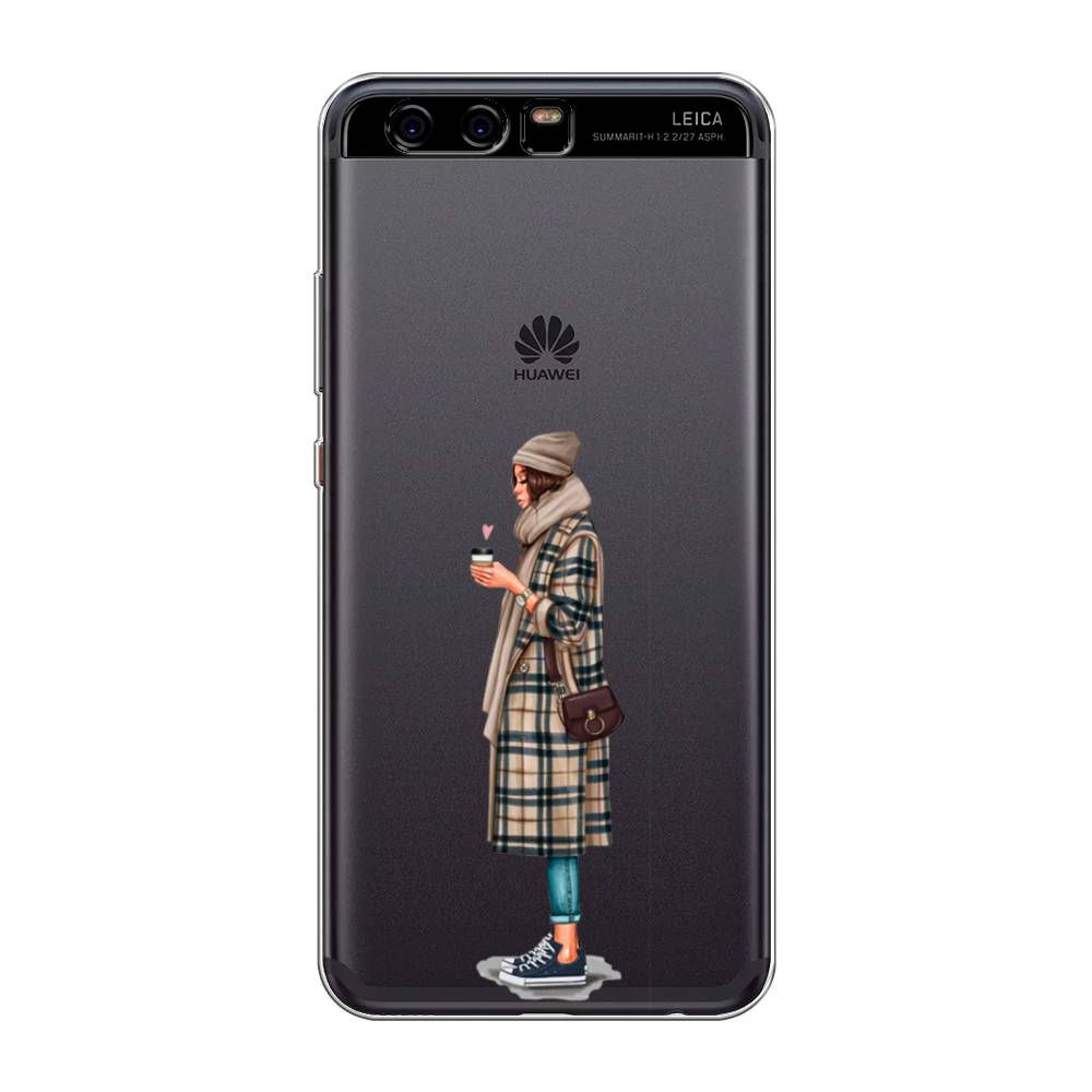 

Чехол для Huawei P10 "Утренний кофе", Коричневый;бежевый, 62250-6