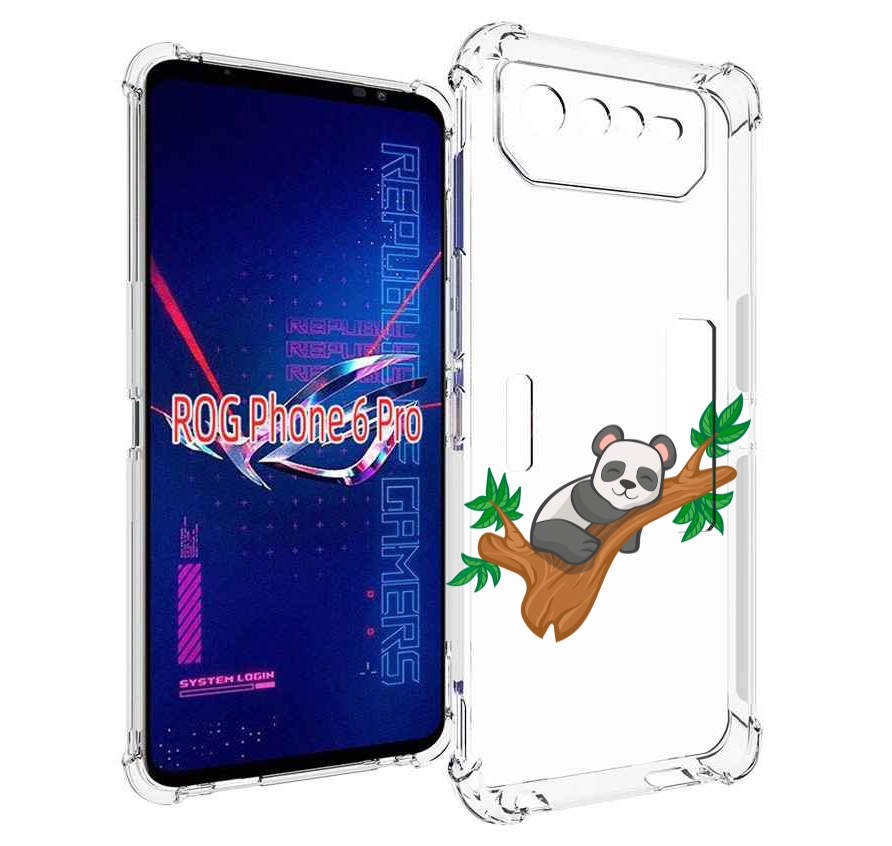 

Чехол MyPads панда-на-деревце для Asus ROG Phone 6 Pro, Прозрачный, Tocco