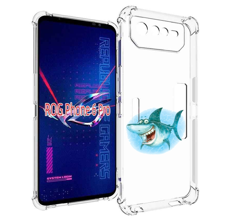

Чехол MyPads веселая акула для Asus ROG Phone 6 Pro, Прозрачный, Tocco