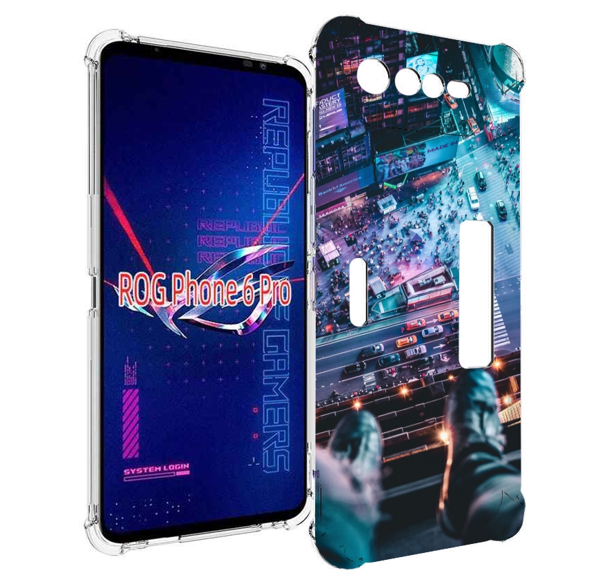 

Чехол MyPads парень на крыше для Asus ROG Phone 6 Pro, Прозрачный, Tocco