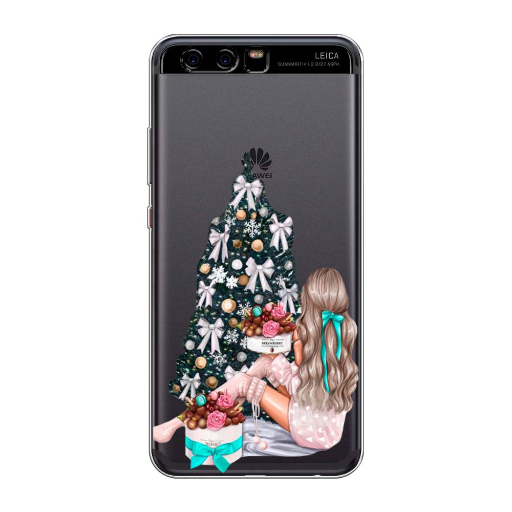 

Чехол для Huawei P10 "New Year", Зеленый;бежевый;голубой, 62250-5