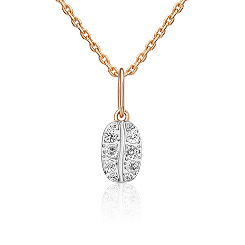 фото Подвеска из белого/красного золота с топазомplatina jewelry 03-3322-00-201-1111