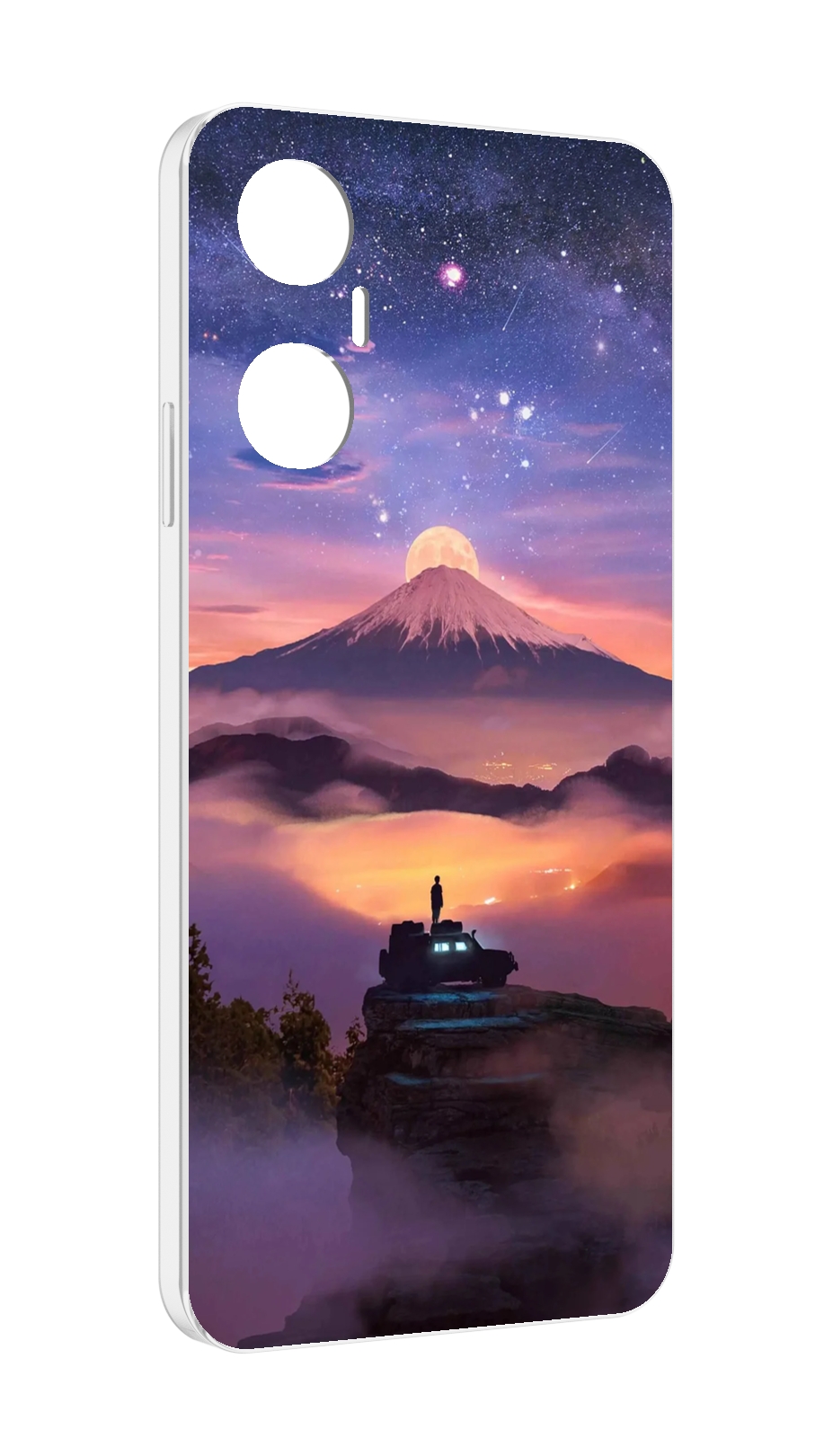 

Чехол MyPads ночь-в-горах для Infinix Hot 20 5G, Прозрачный, Tocco