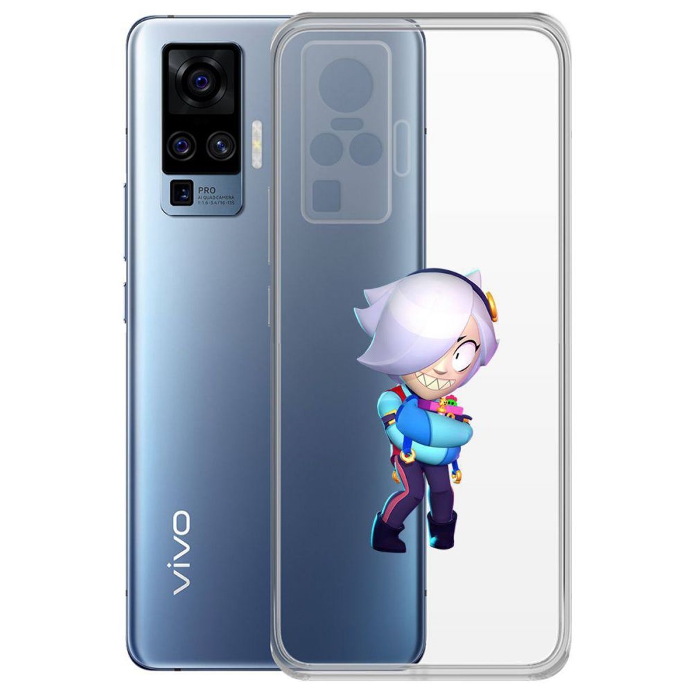 

Чехол-накладка Brawl Stars-Колетт для Vivo X50 Pro, Прозрачный