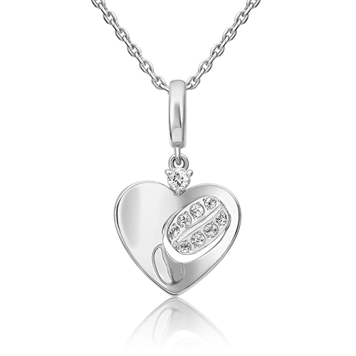 фото Подвеска из белого золота с топазом platina jewelry 03-3323-00-201-1120