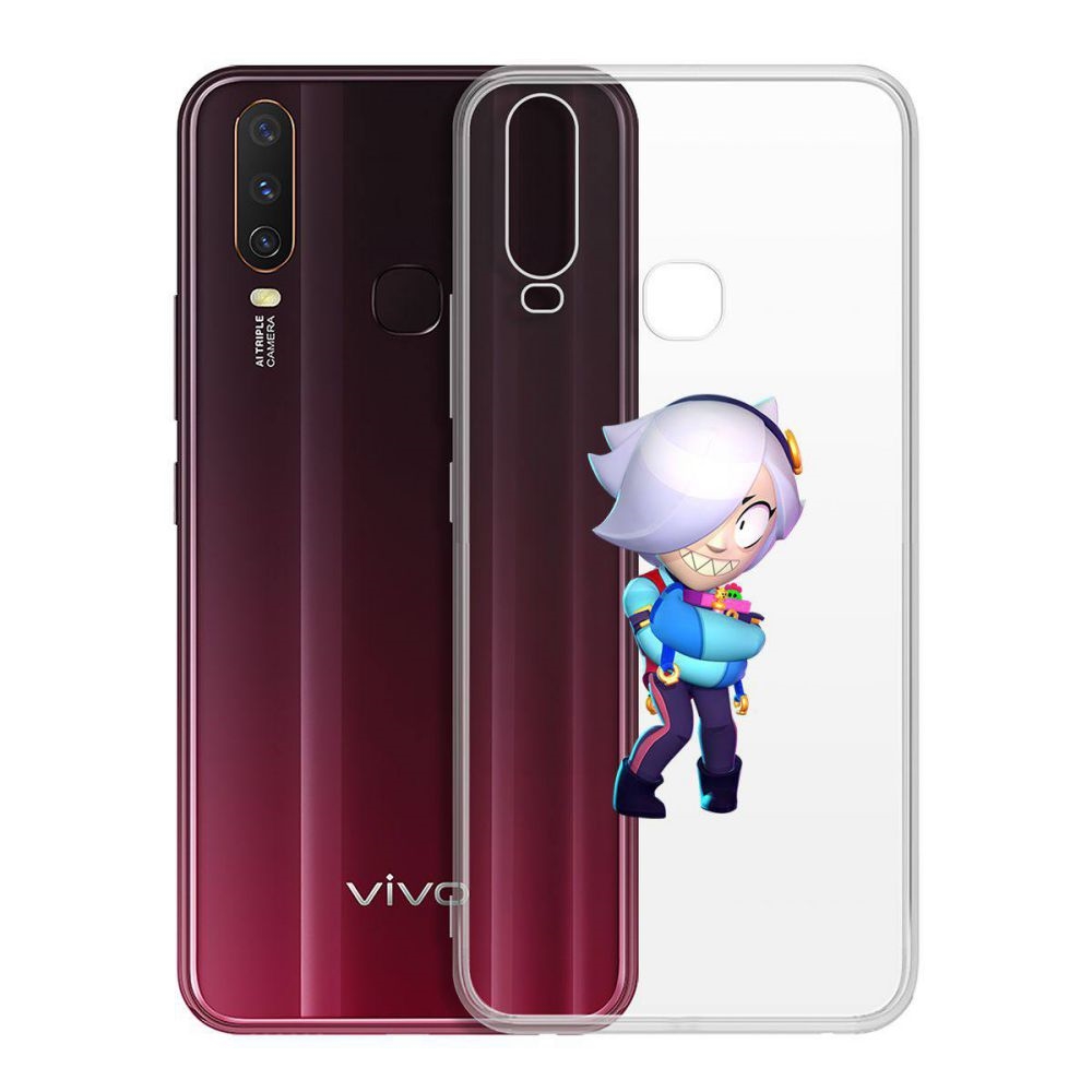

Чехол-накладка Brawl Stars-Колетт для Vivo Y11/Y12/Y17, Прозрачный