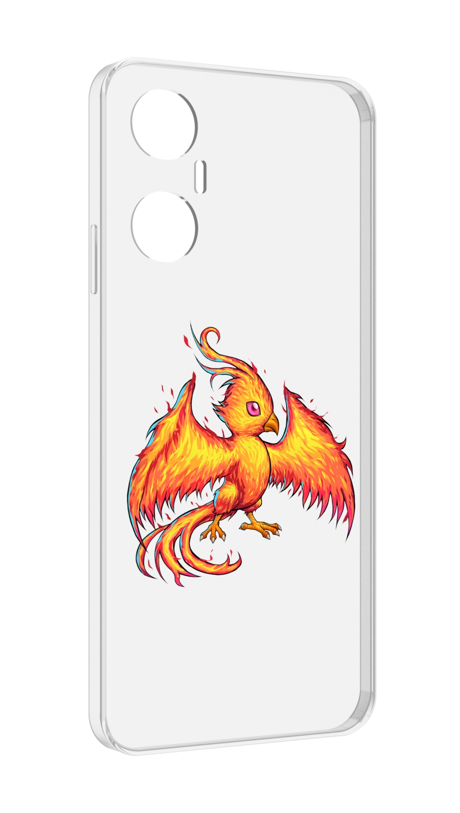

Чехол MyPads огненная-птичка для Infinix Hot 20 5G, Прозрачный, Tocco