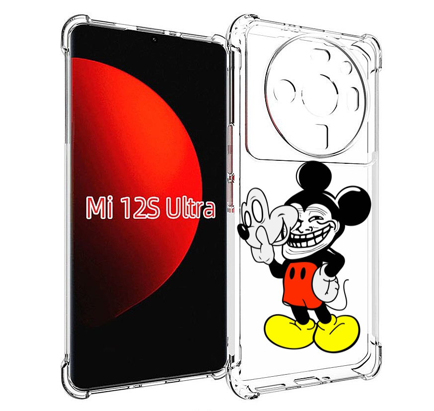 

Чехол MyPads микки-маус-троллер для Xiaomi 12S Ultra, Прозрачный, Tocco