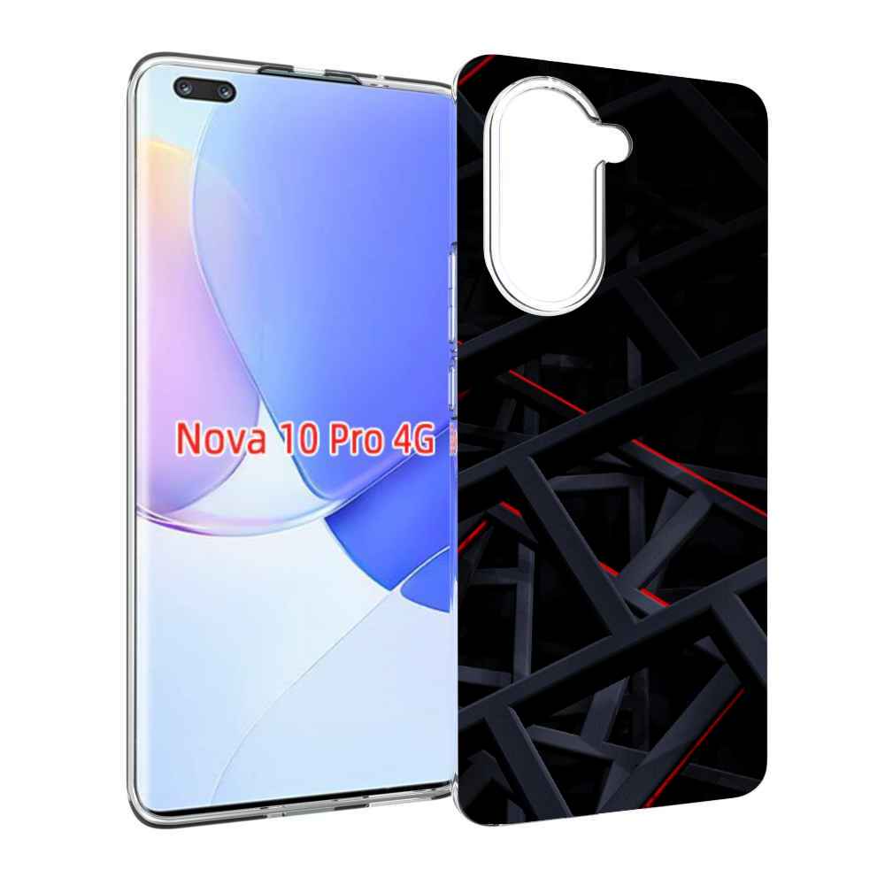 Чехол MyPads Геометрия для Huawei Nova 10 Pro противоударный
