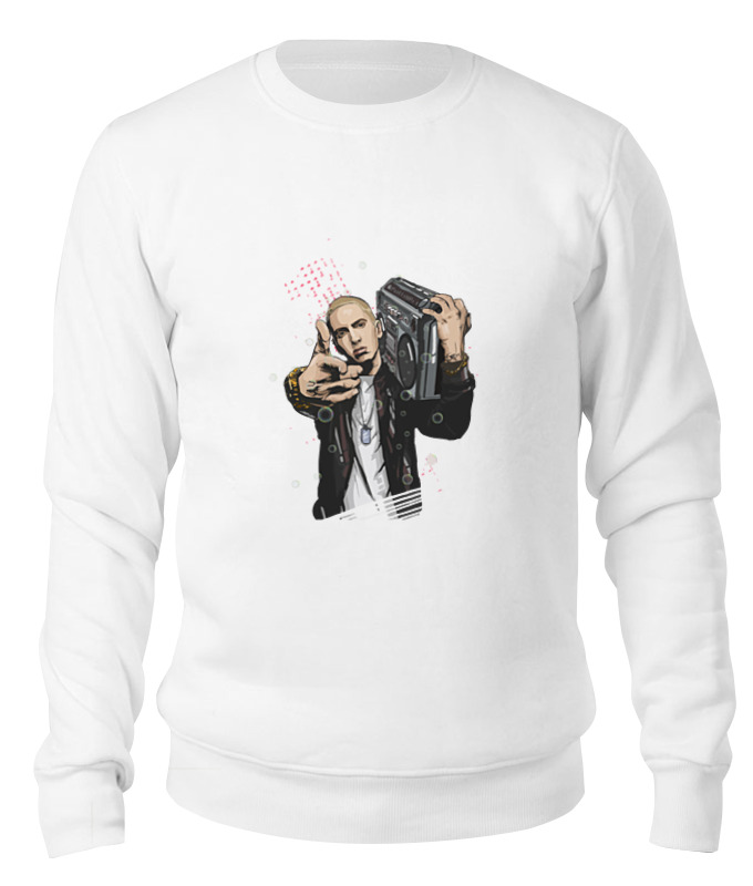 

Свитшот унисекс Printio Эминем (eminem) белый 2XL, Эминем (eminem)