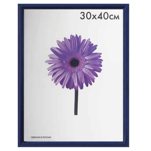 

Рамка премиум 30х40 см, пластик, багет 13 мм, "Maria", синяя, 5052-15-0004