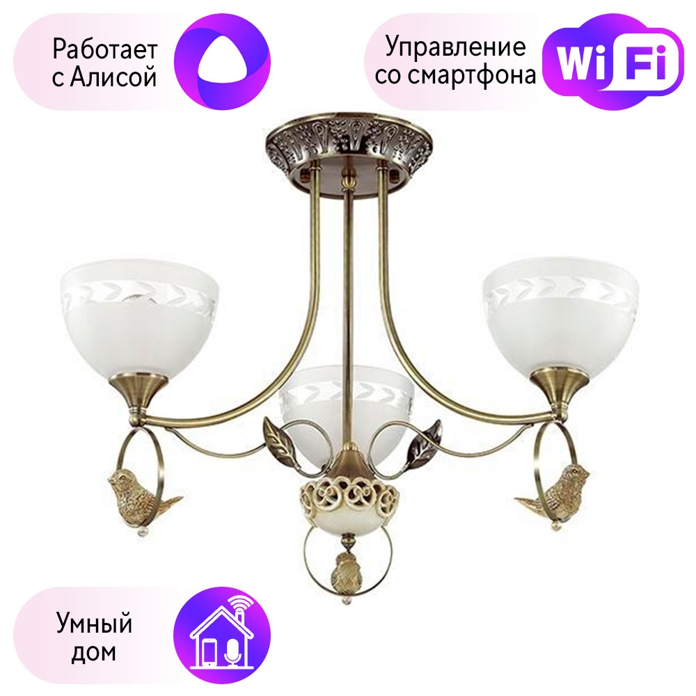 

Потолочная люстра Combo Lustr 3403/3С-A Lumion Horas с поддержкой Алиса