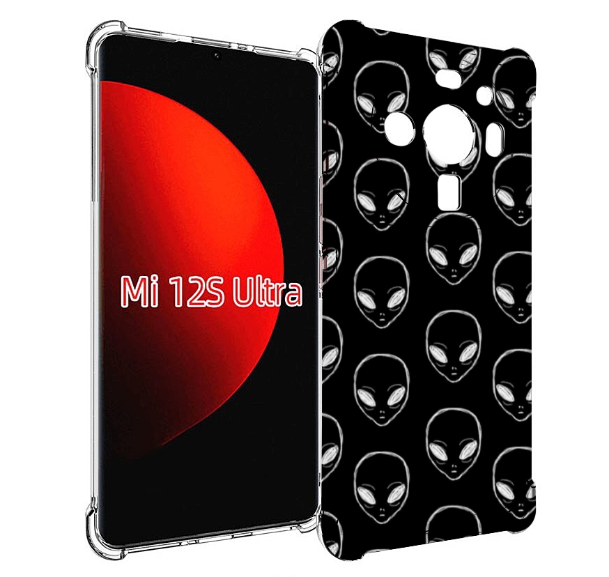 

Чехол MyPads мини-инопланетяне для Xiaomi 12S Ultra, Прозрачный, Tocco