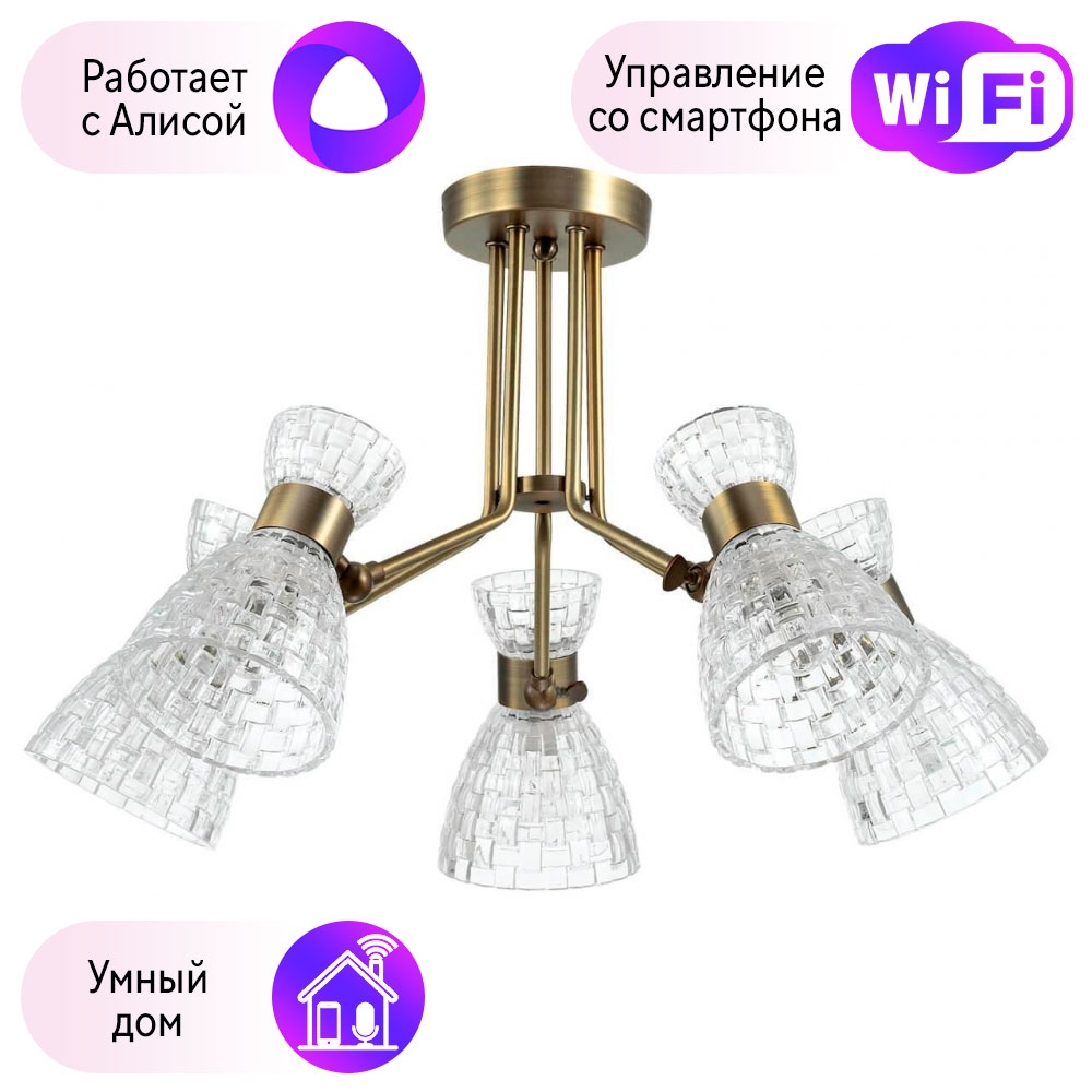

Потолочная люстра Combo Lustr 3704/5C-A Lumion Jackie с поддержкой Алиса