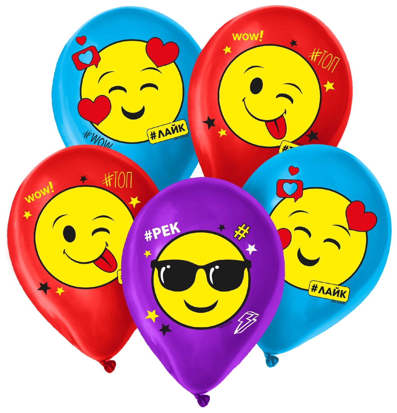 

Шар латексный 12 Супермемы, 50 шт., Голубой;красный;фиолетовый, Воздушное оформление. Школьная пора