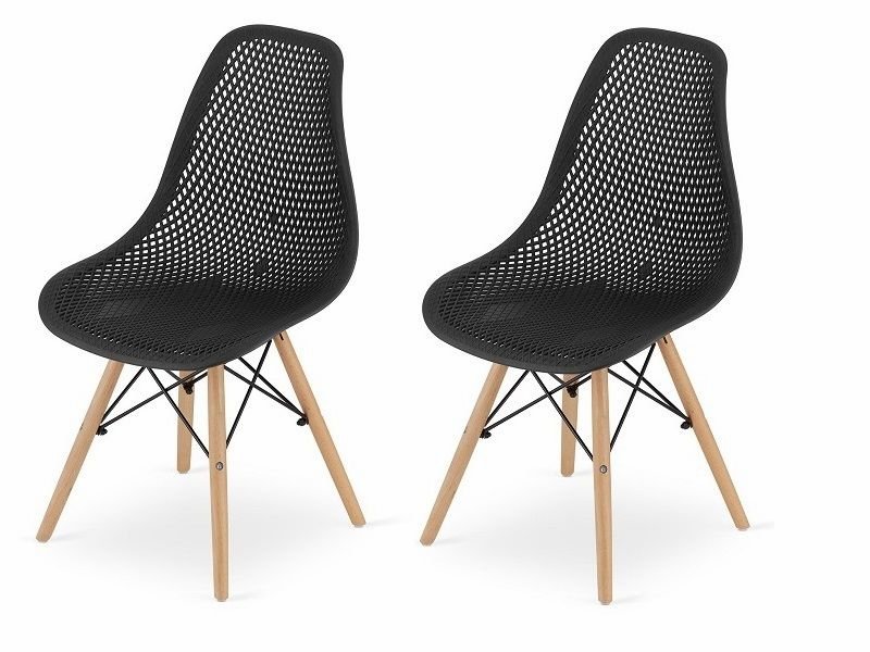 

Комплект стульев Sino Power Eames, перфорированный (2 штуки), черный, Eames