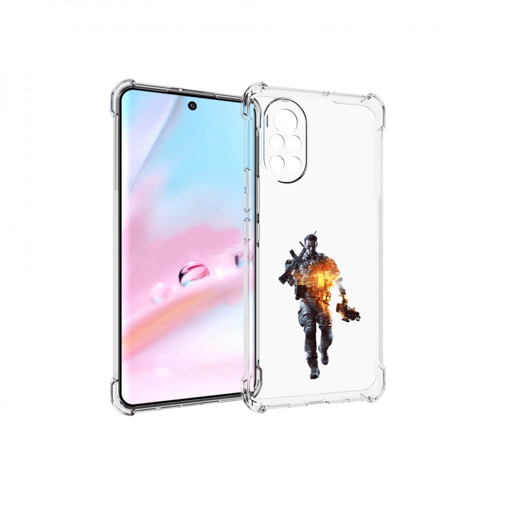 

Чехол MyPads Battlefield-4 мужской для Huawei Nova 8 (ANG-LX1), Прозрачный, Tocco