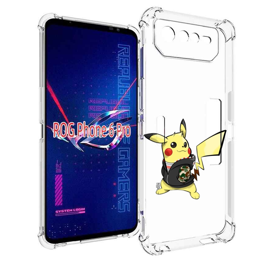 

Чехол MyPads пикачу для Asus ROG Phone 6 Pro, Прозрачный, Tocco