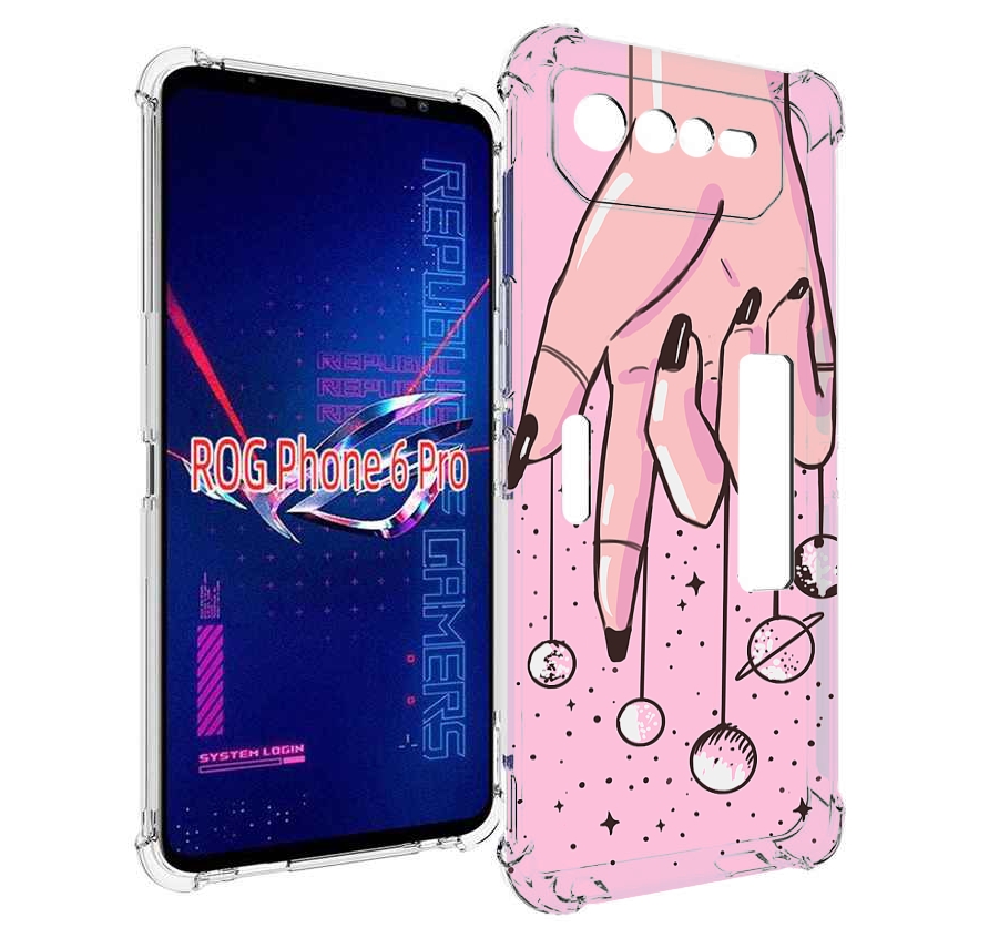 

Чехол MyPads планеты-на-пальцах для Asus ROG Phone 6 Pro, Прозрачный, Tocco
