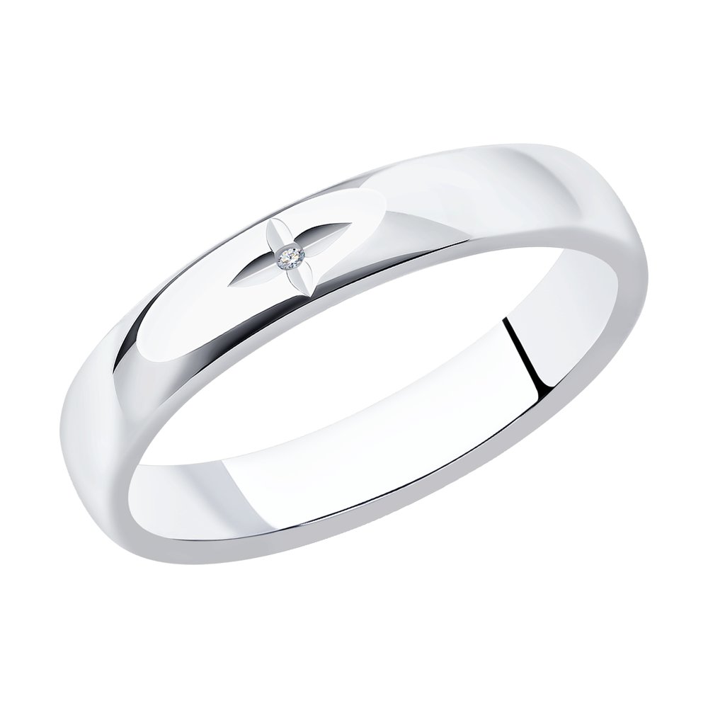 

Кольцо из серебра р. 19 SOKOLOV 87010043, бриллиант, 87010043