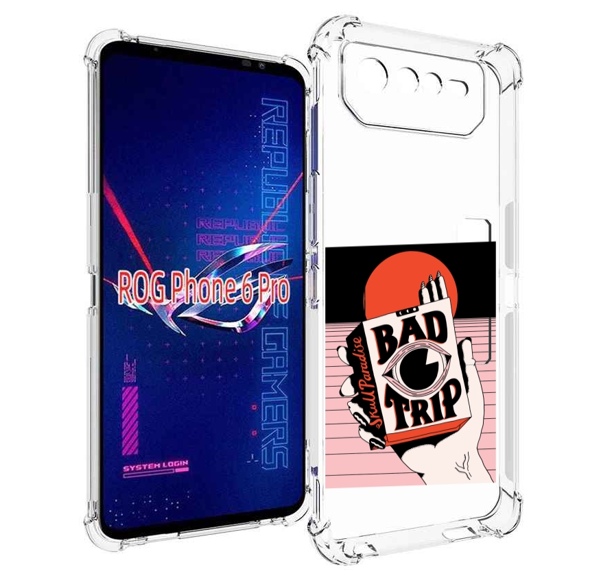 

Чехол MyPads плохая пачка для Asus ROG Phone 6 Pro, Прозрачный, Tocco