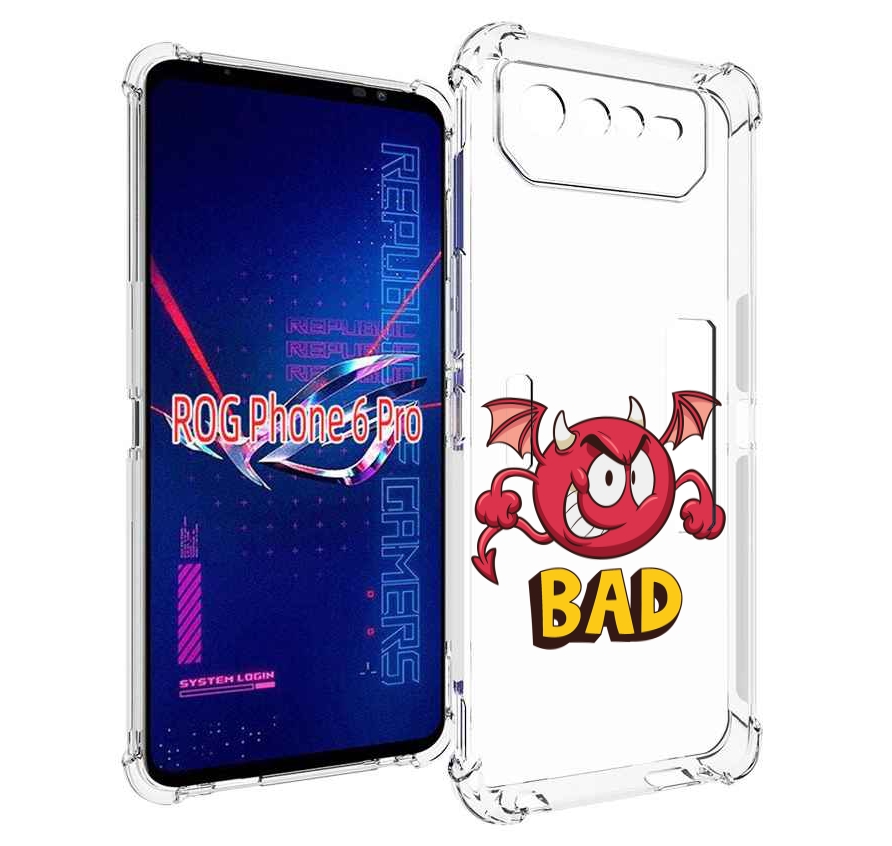 

Чехол MyPads плохой для Asus ROG Phone 6 Pro, Прозрачный, Tocco