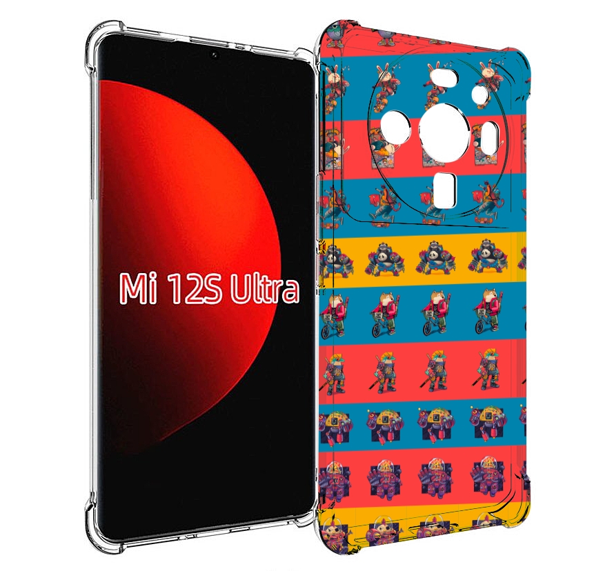 

Чехол MyPads много стикеров для Xiaomi 12S Ultra, Прозрачный, Tocco