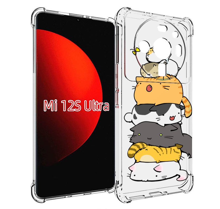 

Чехол MyPads много-маленьких-котиков для Xiaomi 12S Ultra, Прозрачный, Tocco