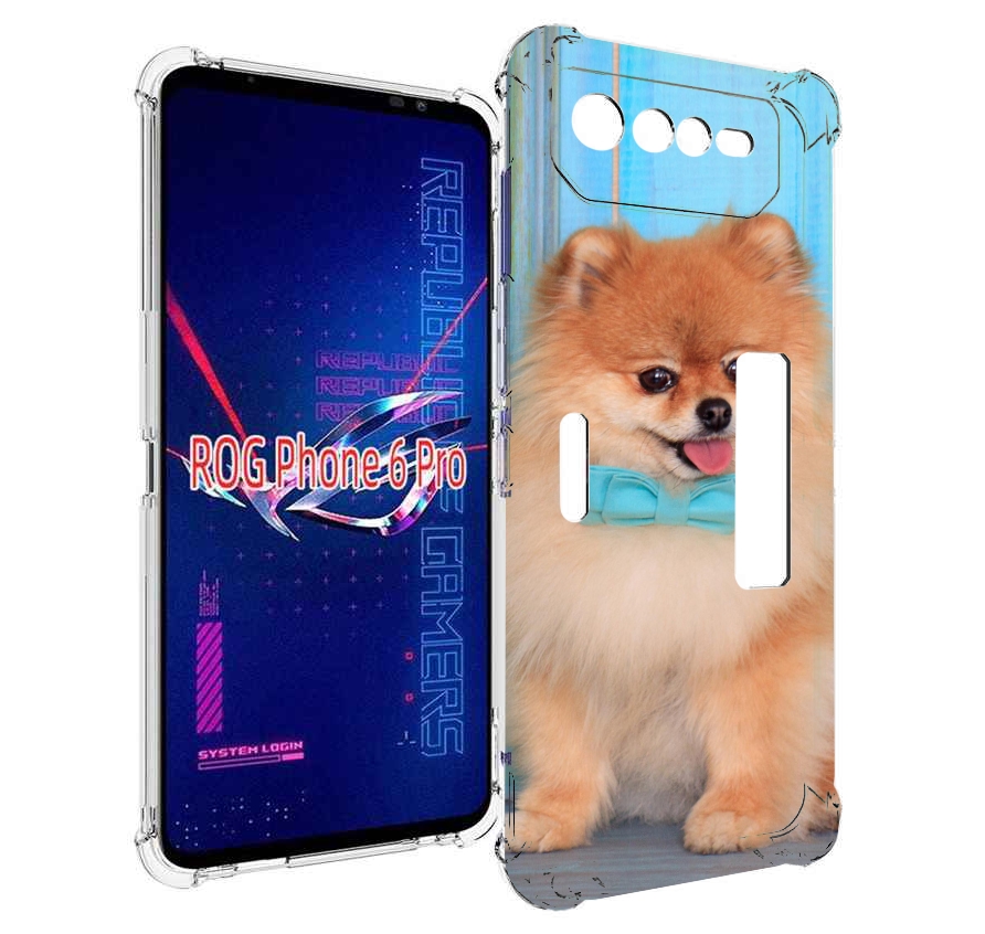 

Чехол MyPads померанскии шпиц для Asus ROG Phone 6 Pro, Прозрачный, Tocco
