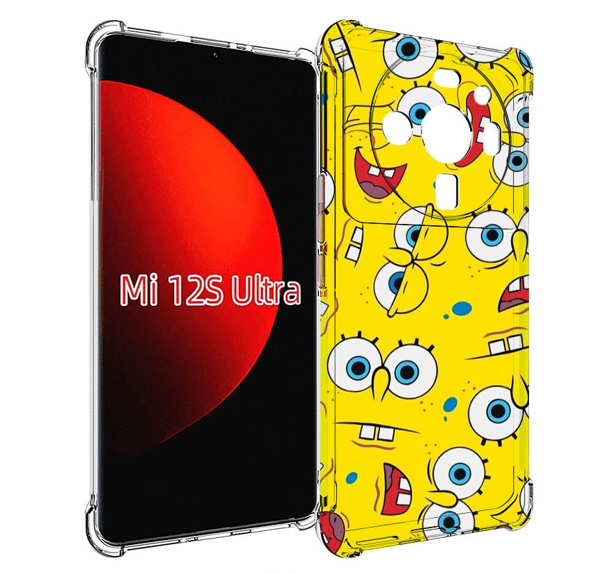 

Чехол MyPads много-спанч-боба для Xiaomi 12S Ultra, Прозрачный, Tocco