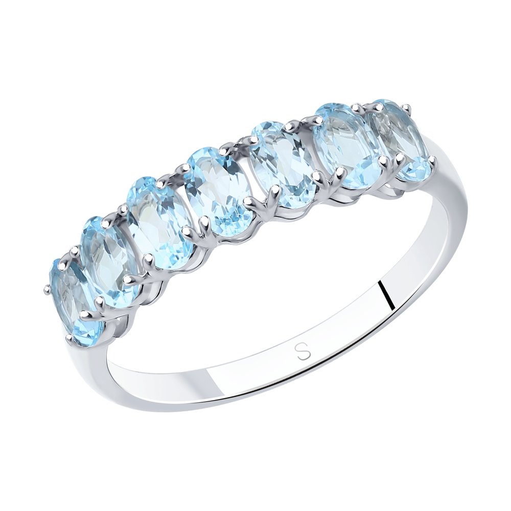 

Кольцо из серебра р. 18,5 SOKOLOV 92010892, топаз, 92010892