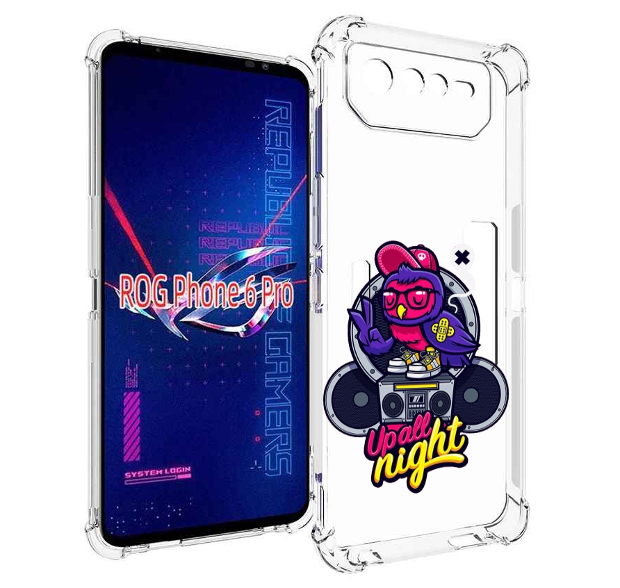 

Чехол MyPads попугай любит музыку для Asus ROG Phone 6 Pro, Прозрачный, Tocco