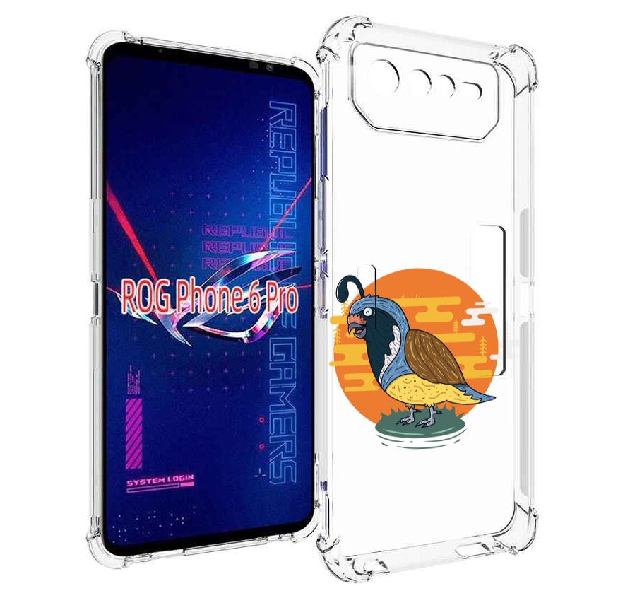 

Чехол MyPads попугай-на-острове для Asus ROG Phone 6 Pro, Прозрачный, Tocco