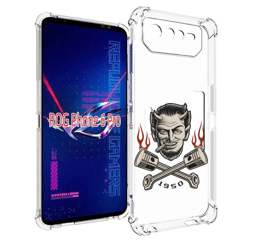 

Чехол MyPads поршни-горят для Asus ROG Phone 6 Pro, Прозрачный, Tocco