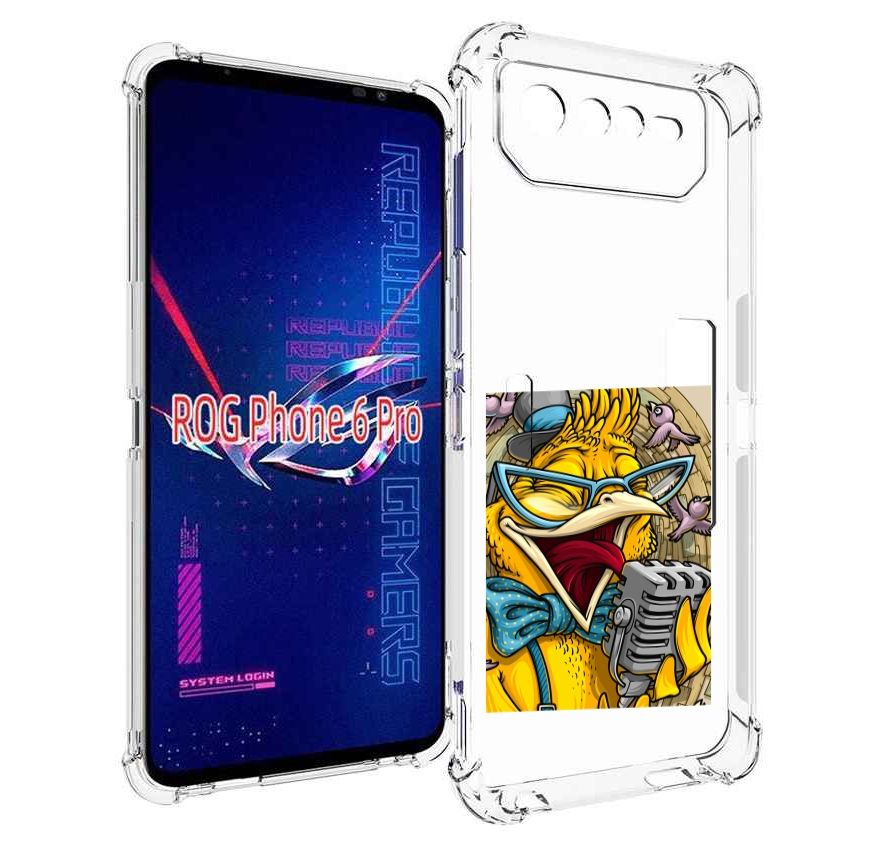 

Чехол MyPads поющая птичка для Asus ROG Phone 6 Pro, Прозрачный, Tocco