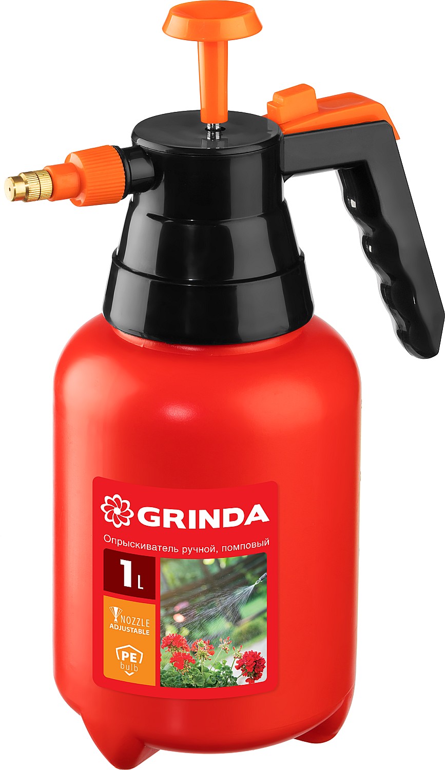 

GRINDA PS-1 опрыскиватель 1 л, ручной, помповый, колба из полиэтилена, Красный