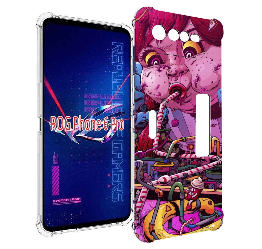 

Чехол MyPads прикольная сладкая картинка для Asus ROG Phone 6 Pro, Прозрачный, Tocco