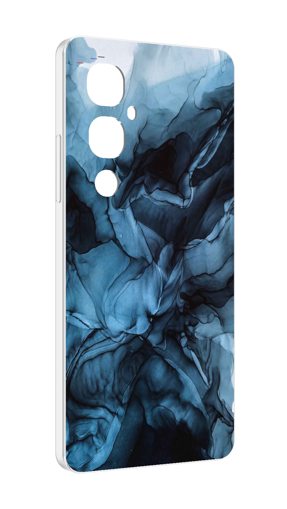 

Чехол MyPads голубой дымок для Tecno Pova 4 Pro, Прозрачный, Tocco