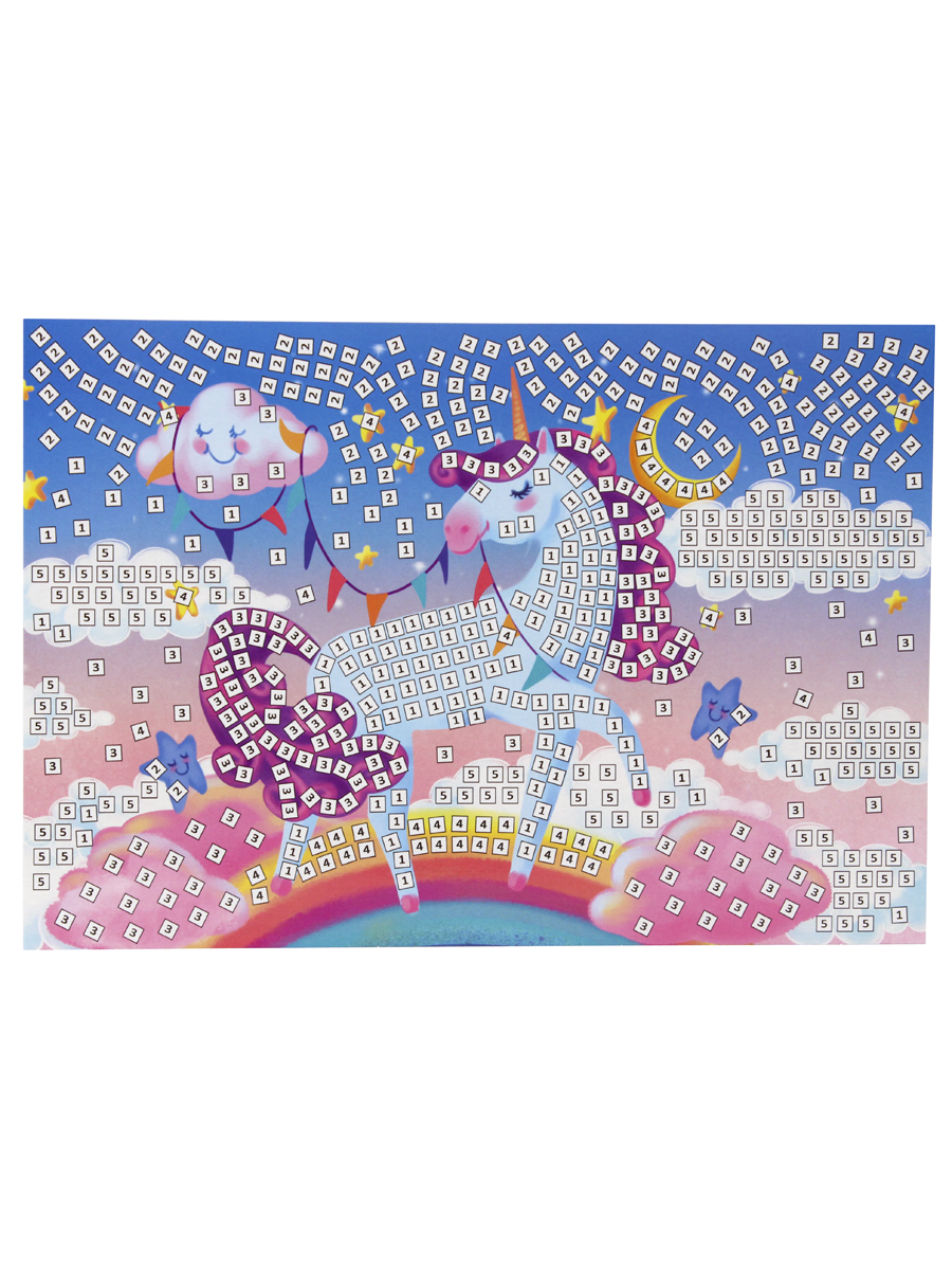 

Мозаика мягкая Единорог, формат А4 (29,5x20 мм) Рыжий кот М-3843, М-3843