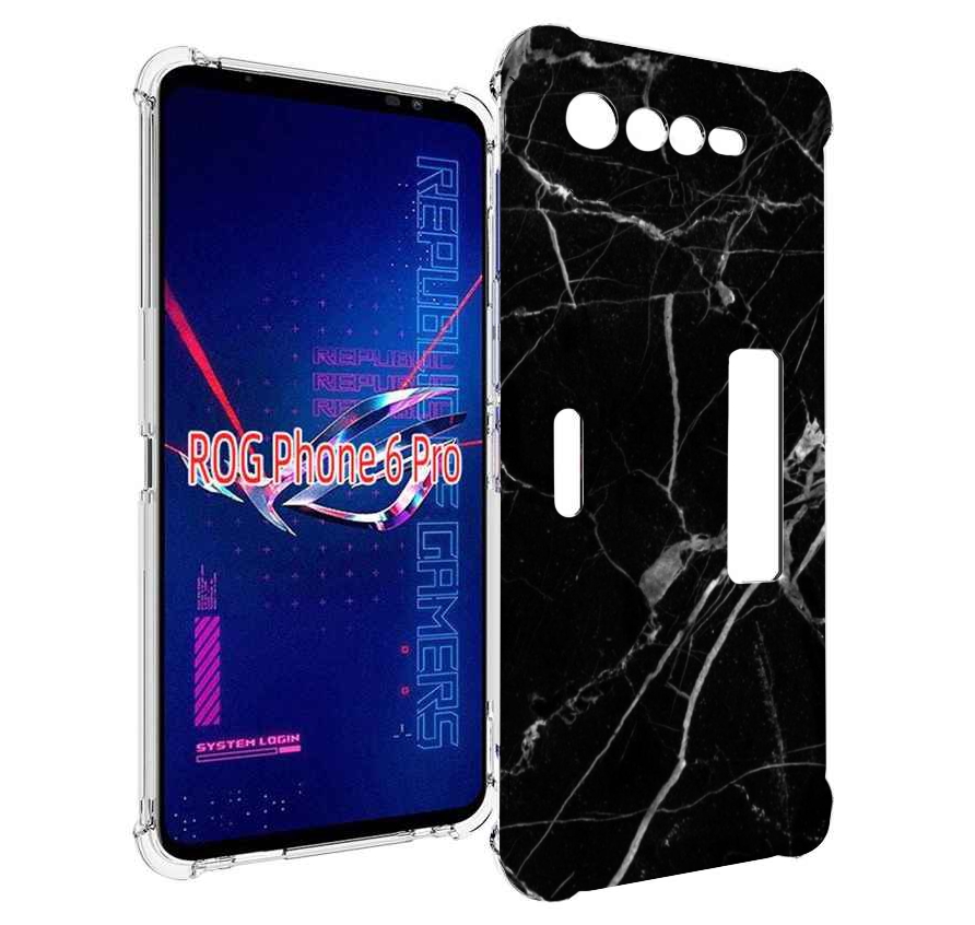

Чехол MyPads разбитое стекло для Asus ROG Phone 6 Pro, Прозрачный, Tocco