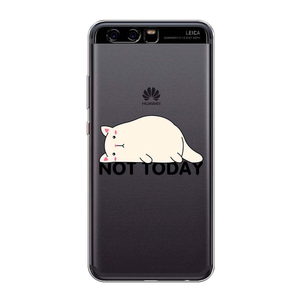 

Чехол для Huawei P10 "Cat not today", Белый;розовый;черный, 62250-1