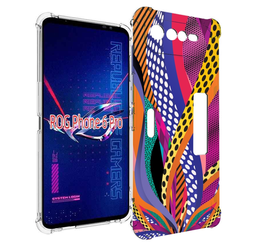 

Чехол MyPads разноцветные щупальца для Asus ROG Phone 6 Pro, Прозрачный, Tocco
