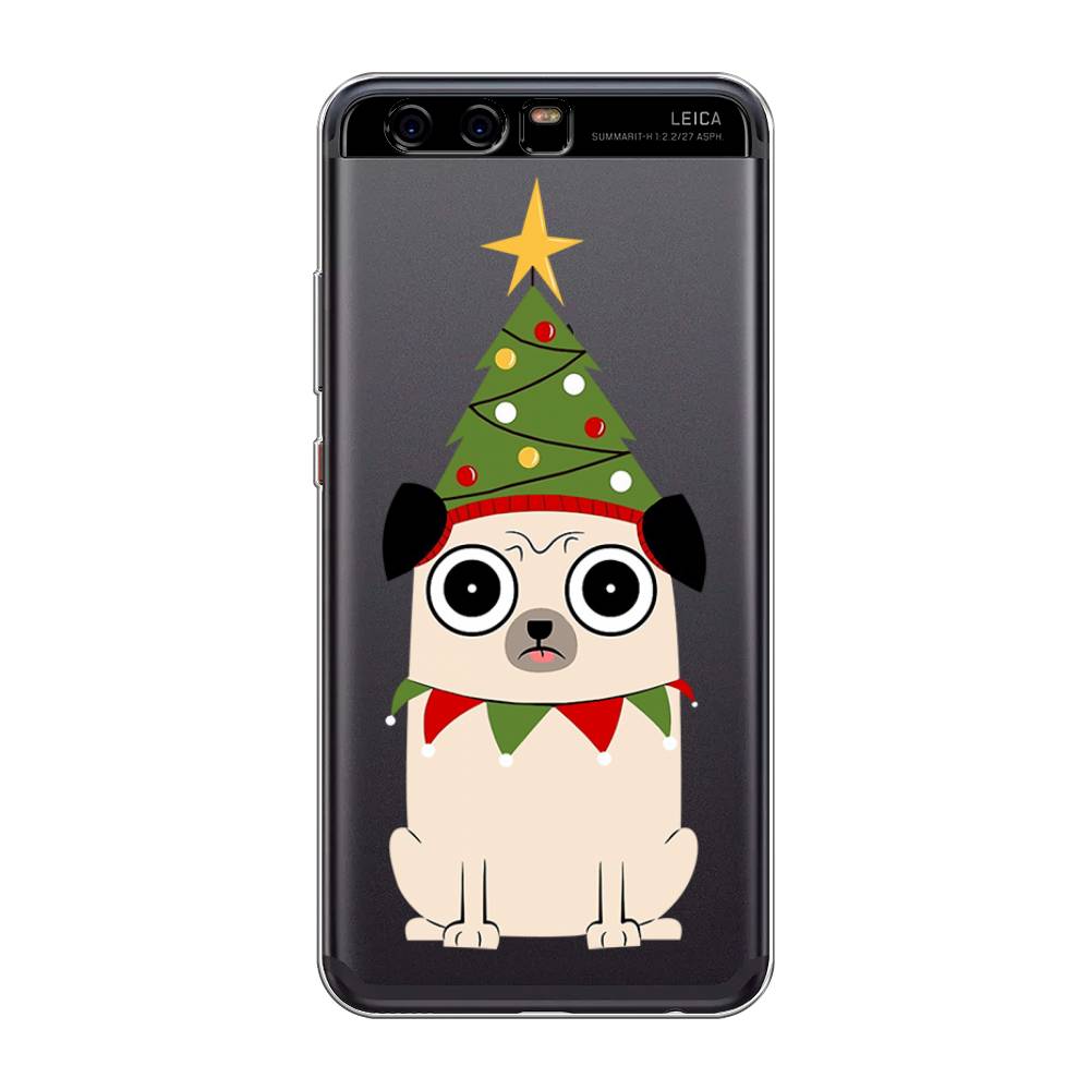 

Чехол для Huawei P10 "Собачка с ёлочкой", Бежевый;красный;зеленый, 62250-1