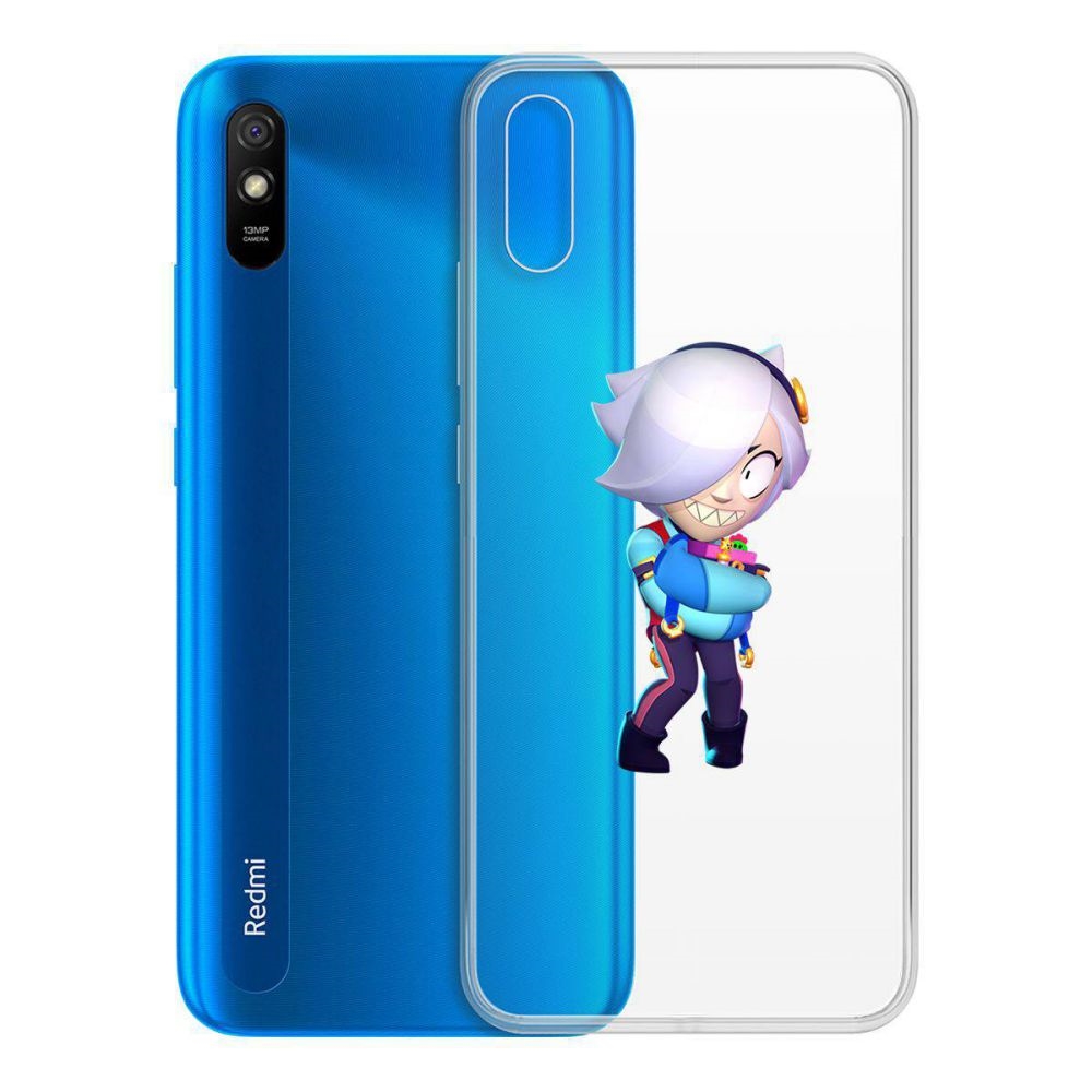 

Чехол-накладка Brawl Stars-Колетт для Xiaomi Redmi 9A, Прозрачный
