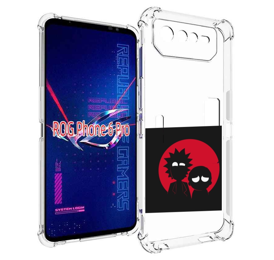

Чехол MyPads рик и морти в тени для Asus ROG Phone 6 Pro, Прозрачный, Tocco