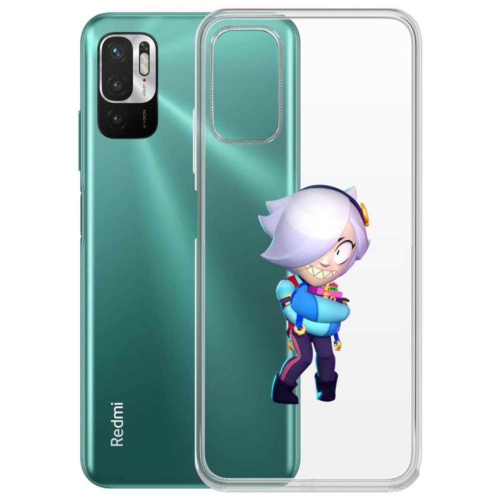 

Чехол-накладка Brawl Stars-Колетт для Xiaomi Redmi Note 10T/ Poco M3 Pro, Прозрачный