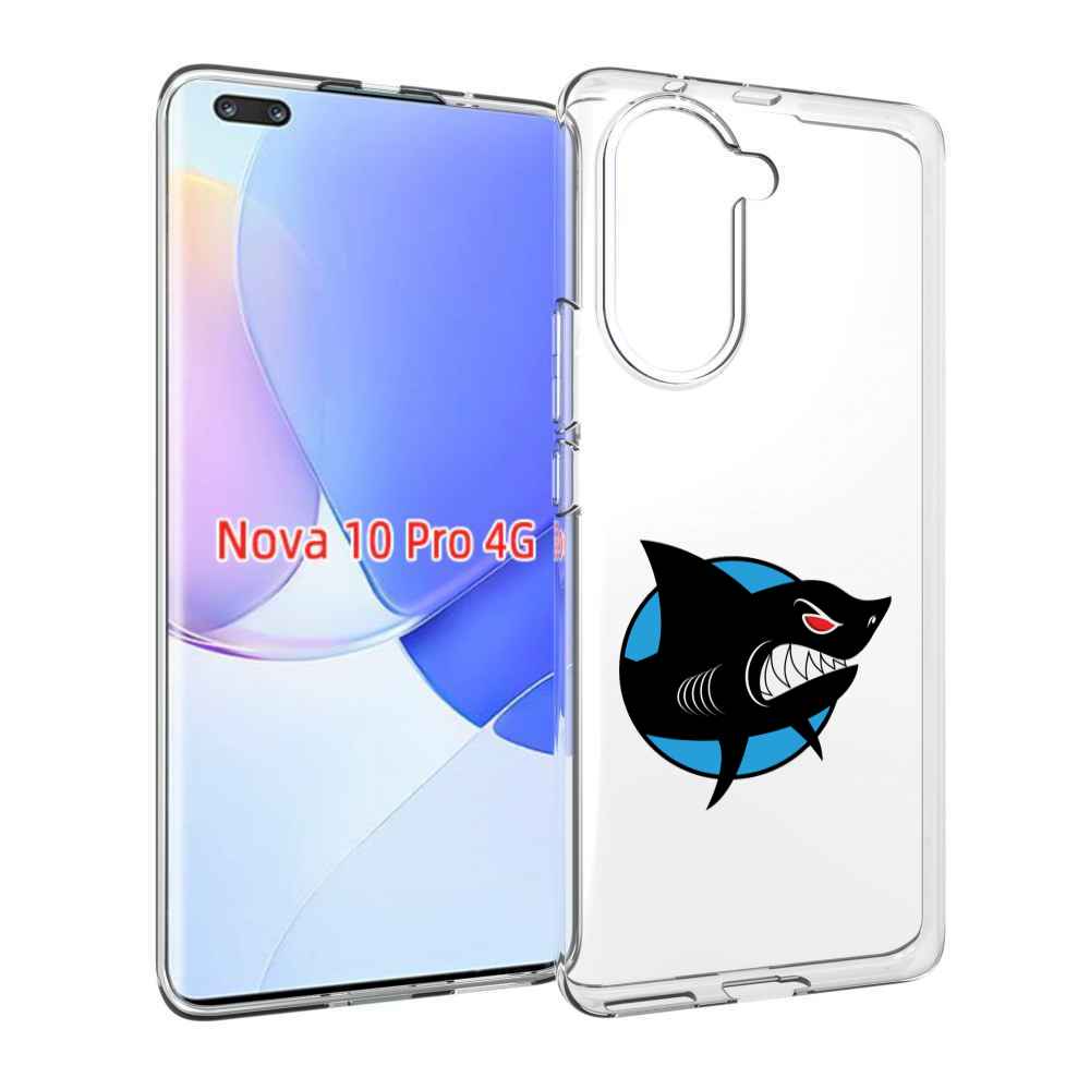 Чехол MyPads Злая-акула для Huawei Nova 10 Pro противоударный