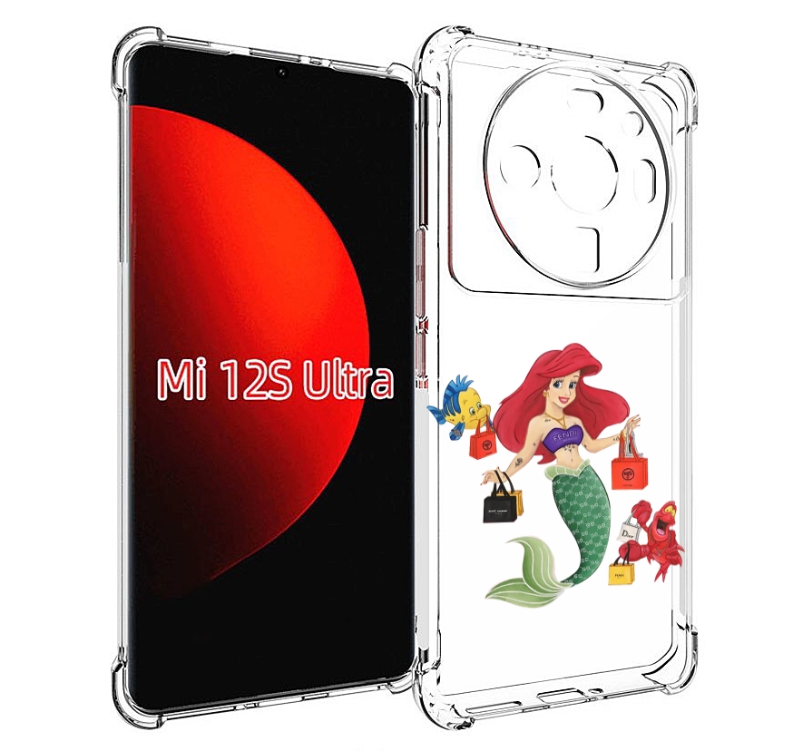 

Чехол MyPads модная-русалка женский для Xiaomi 12S Ultra, Прозрачный, Tocco