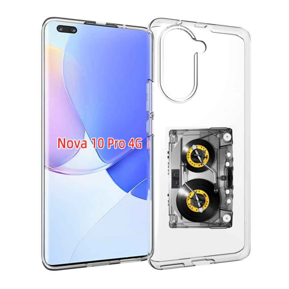 Чехол MyPads Кассета музыкальная для Huawei Nova 10 Pro противоударный